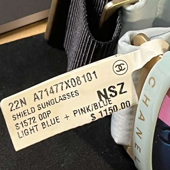 Authentic Chanel Unisex Shield Sunglasses - Picture 8 of 13